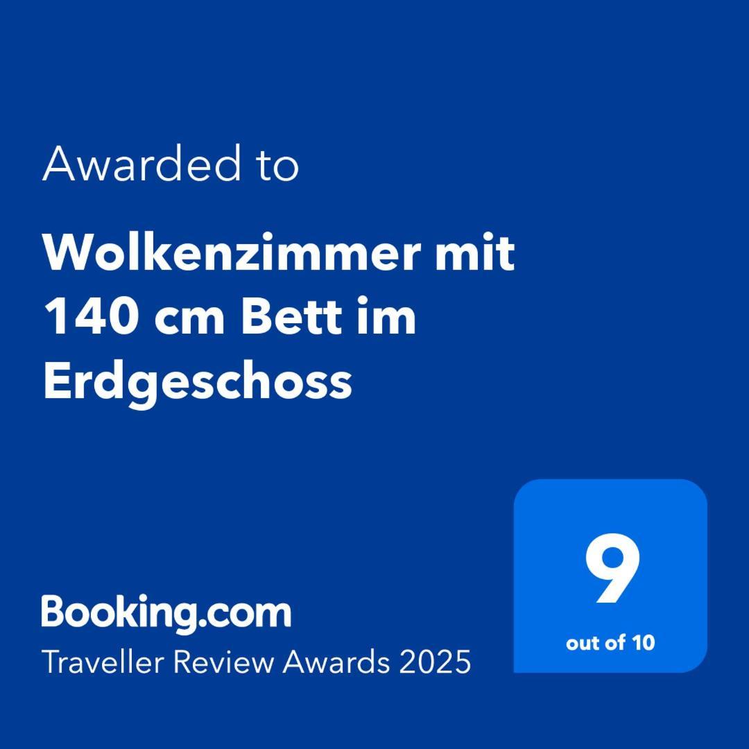 Wolkenzimmer Mit 140 Cm Bett Im Erdgeschoss Зелигенштадт Экстерьер фото